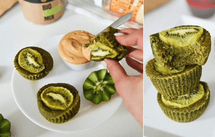Fitness recept: Vegánske kiwi muffiny zo zelených superpotravín