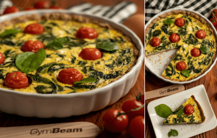 Fitness recept: Špenátový quiche – slaný francúzsky koláč