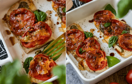 Fitness recept: Pečené kuracie prsia Caprese