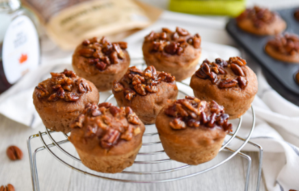 Fitness recept: Batatové muffiny s karamelizovanými pekanovými orechmi