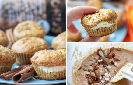 Fitness recept: Tekvicové cheesecake muffiny s chrumkavými mandľami