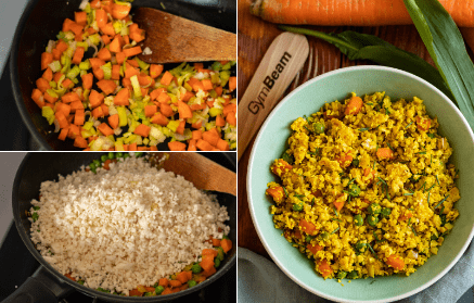 Fitness recept: Karfiolová ryža s vajíčkom a zeleninou